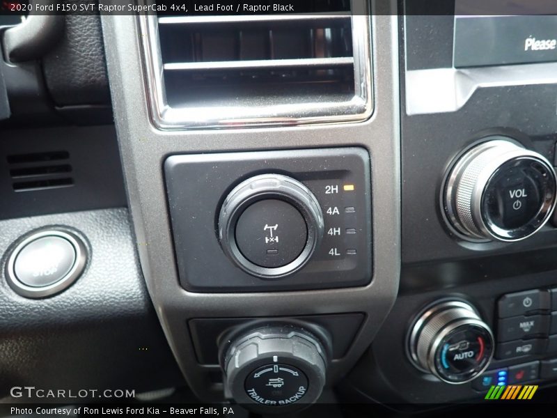 Controls of 2020 F150 SVT Raptor SuperCab 4x4