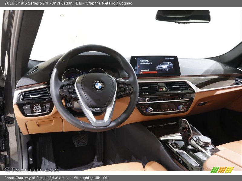 Dark Graphite Metallic / Cognac 2018 BMW 5 Series 530i xDrive Sedan