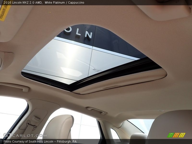 White Platinum / Cappuccino 2016 Lincoln MKZ 2.0 AWD