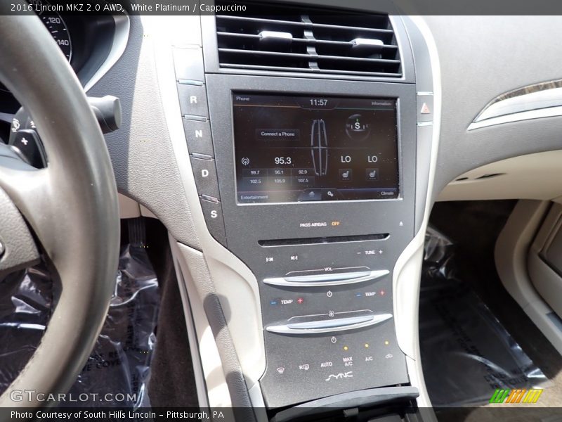 Controls of 2016 MKZ 2.0 AWD