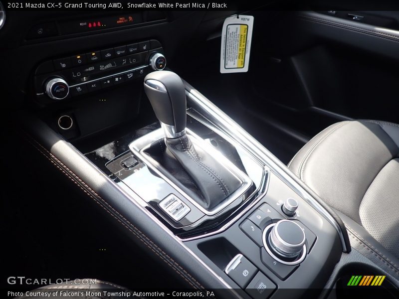 Snowflake White Pearl Mica / Black 2021 Mazda CX-5 Grand Touring AWD