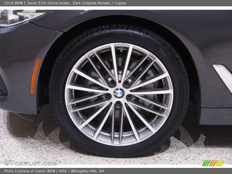 Dark Graphite Metallic / Cognac 2018 BMW 5 Series 530i xDrive Sedan