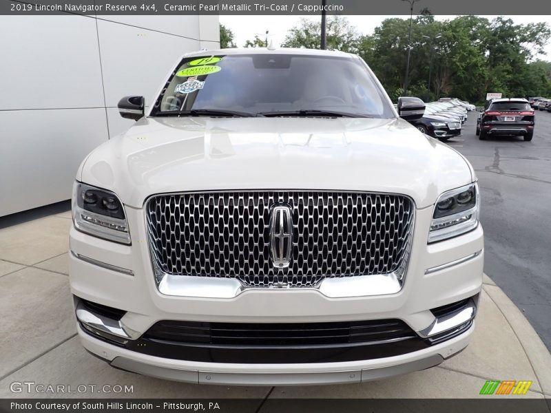 Ceramic Pearl Metallic Tri-Coat / Cappuccino 2019 Lincoln Navigator Reserve 4x4