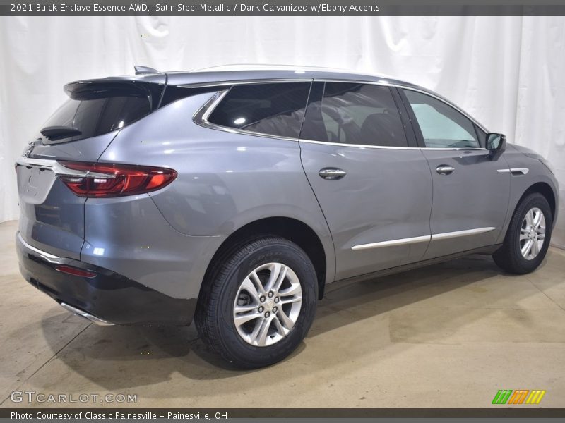 Satin Steel Metallic / Dark Galvanized w/Ebony Accents 2021 Buick Enclave Essence AWD