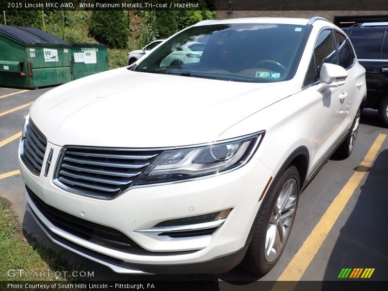 White Platinum Metallic Tri-coat / Hazelnut 2015 Lincoln MKC AWD