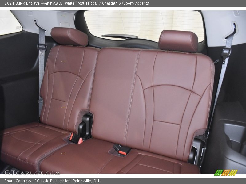 White Frost Tricoat / Chestnut w/Ebony Accents 2021 Buick Enclave Avenir AWD