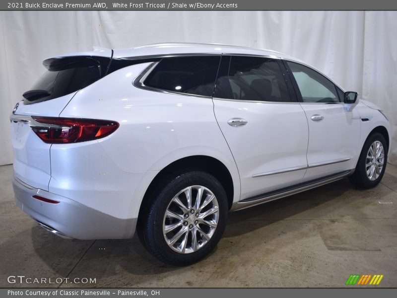 White Frost Tricoat / Shale w/Ebony Accents 2021 Buick Enclave Premium AWD
