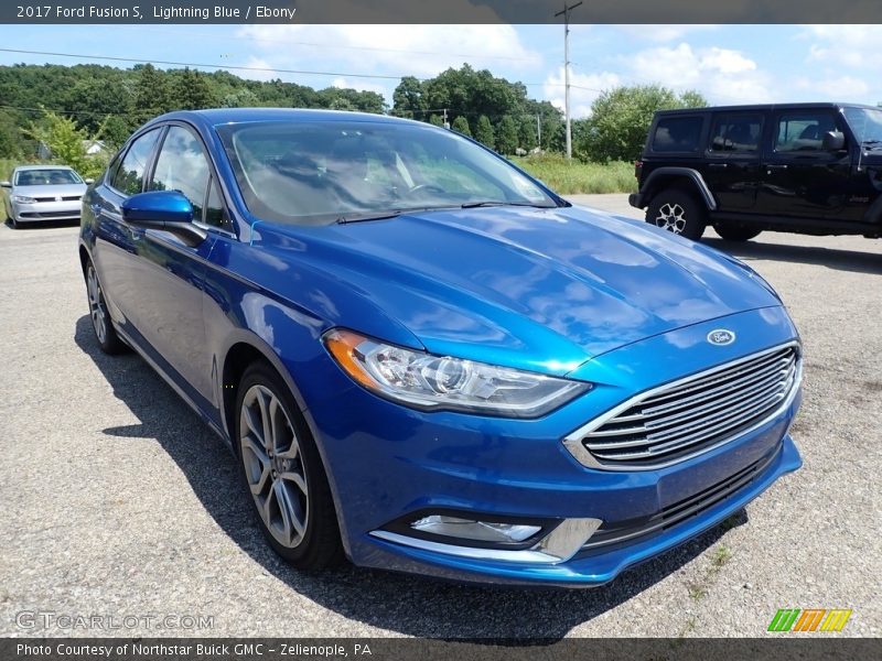 Lightning Blue / Ebony 2017 Ford Fusion S