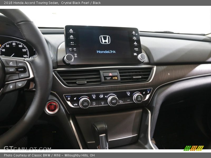 Crystal Black Pearl / Black 2018 Honda Accord Touring Sedan
