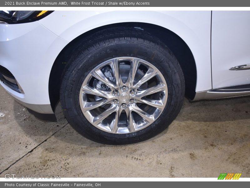 White Frost Tricoat / Shale w/Ebony Accents 2021 Buick Enclave Premium AWD