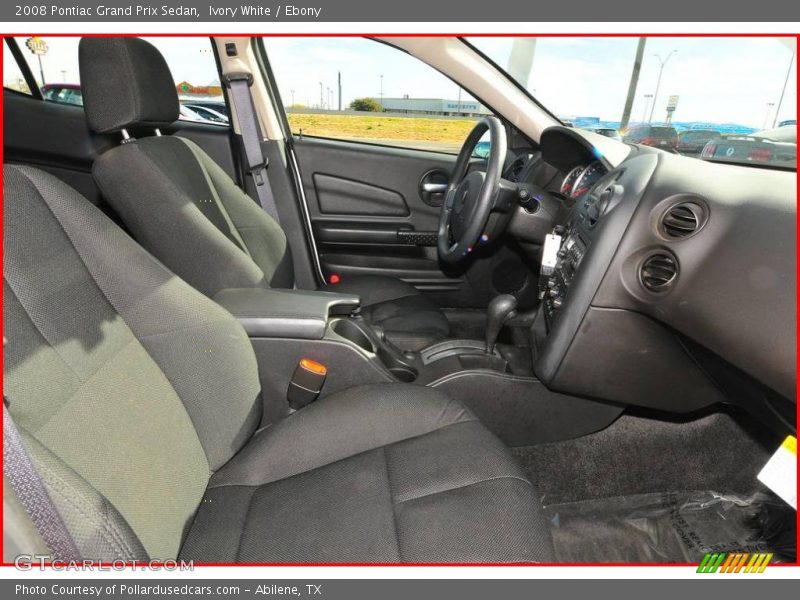Ivory White / Ebony 2008 Pontiac Grand Prix Sedan