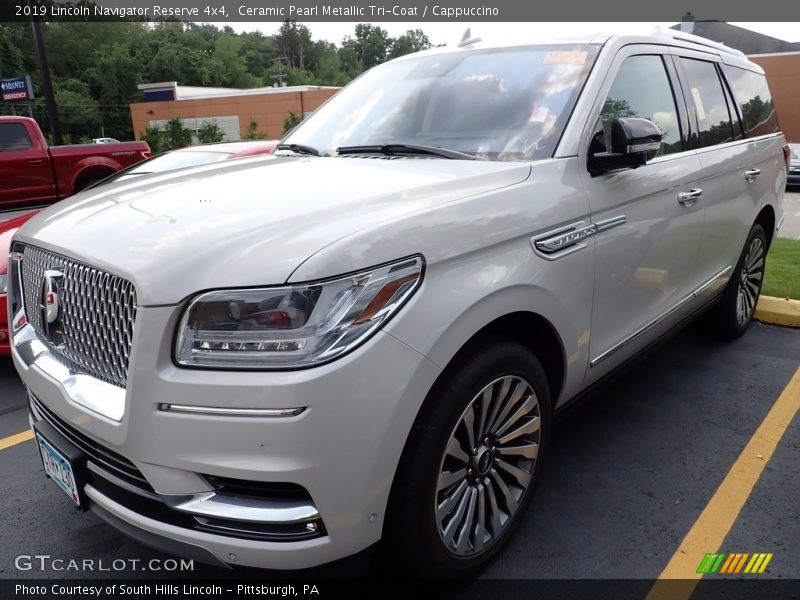 Ceramic Pearl Metallic Tri-Coat / Cappuccino 2019 Lincoln Navigator Reserve 4x4
