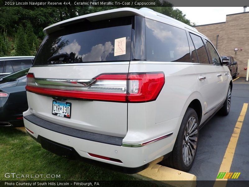 Ceramic Pearl Metallic Tri-Coat / Cappuccino 2019 Lincoln Navigator Reserve 4x4