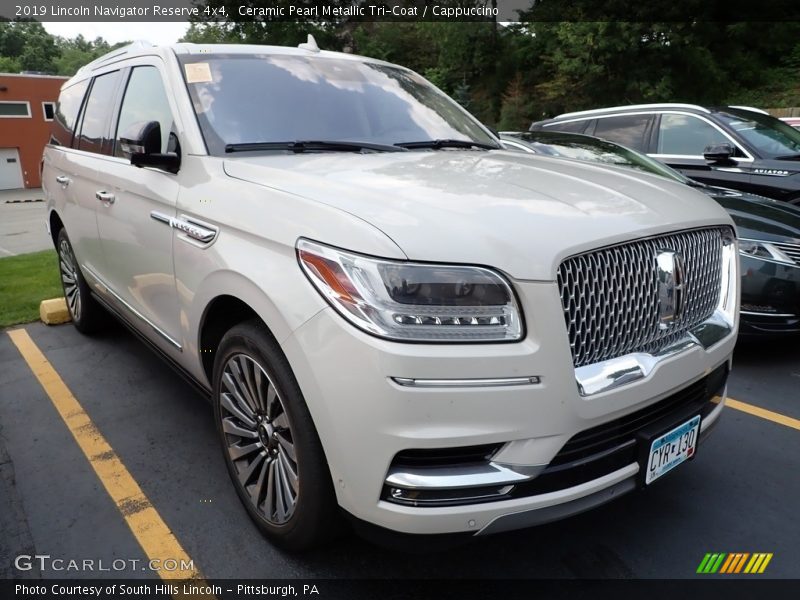 Ceramic Pearl Metallic Tri-Coat / Cappuccino 2019 Lincoln Navigator Reserve 4x4