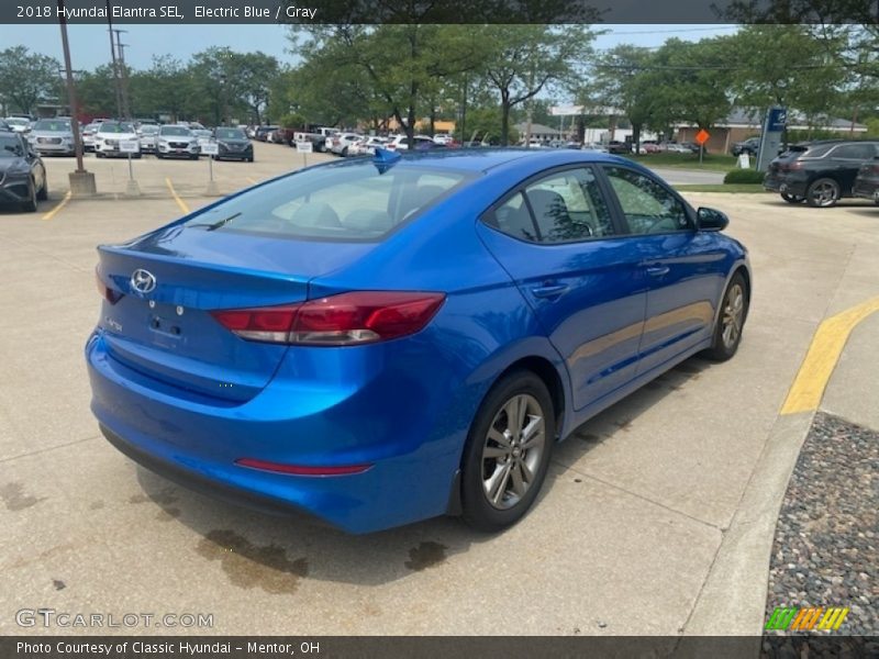 Electric Blue / Gray 2018 Hyundai Elantra SEL