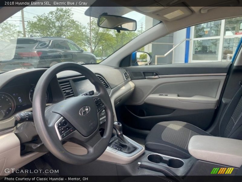Electric Blue / Gray 2018 Hyundai Elantra SEL