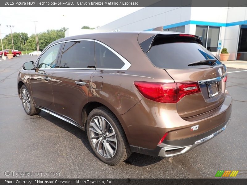 Canyon Bronze Metallic / Espresso 2019 Acura MDX Technology SH-AWD