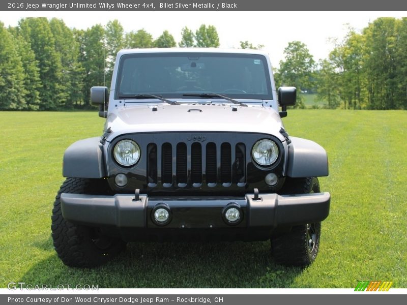 Billet Silver Metallic / Black 2016 Jeep Wrangler Unlimited Willys Wheeler 4x4