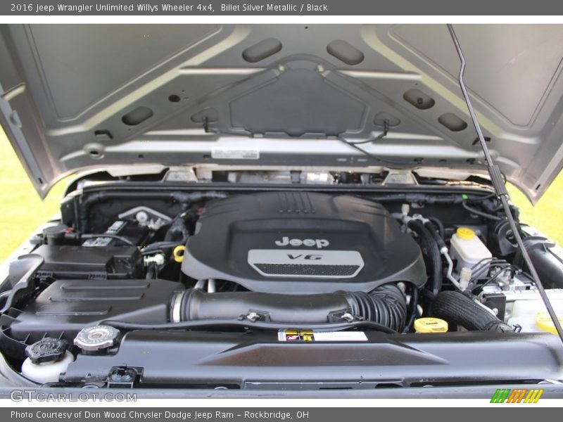 Billet Silver Metallic / Black 2016 Jeep Wrangler Unlimited Willys Wheeler 4x4