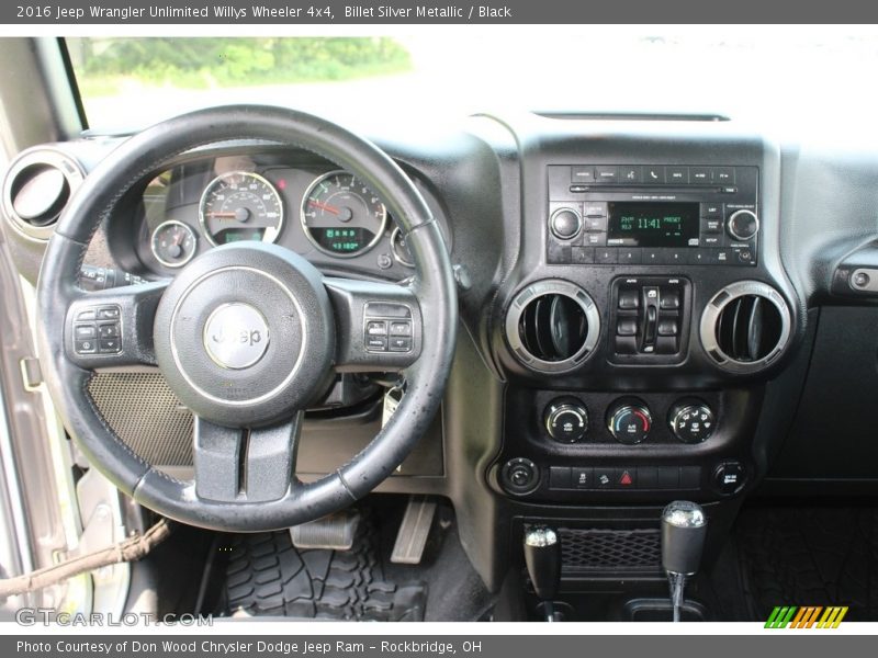 Billet Silver Metallic / Black 2016 Jeep Wrangler Unlimited Willys Wheeler 4x4