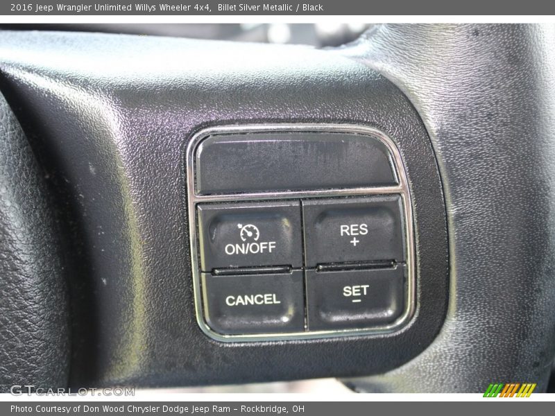 Billet Silver Metallic / Black 2016 Jeep Wrangler Unlimited Willys Wheeler 4x4