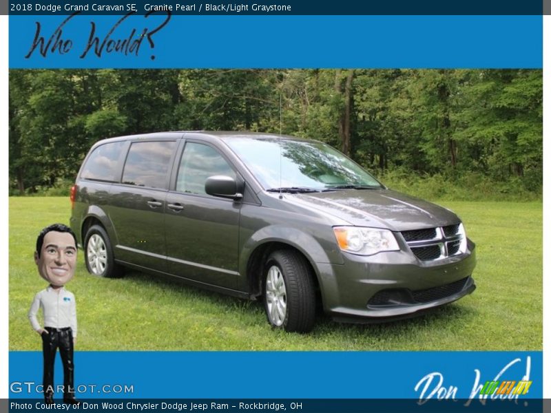 Granite Pearl / Black/Light Graystone 2018 Dodge Grand Caravan SE