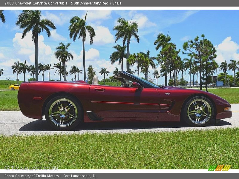 50th Anniversary Red / Shale 2003 Chevrolet Corvette Convertible