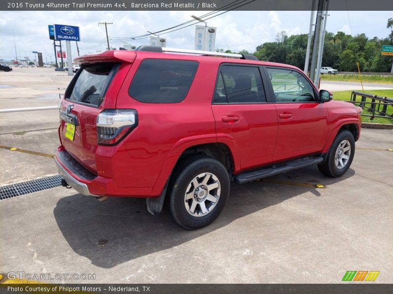 Barcelona Red Metallic / Black 2016 Toyota 4Runner Trail Premium 4x4