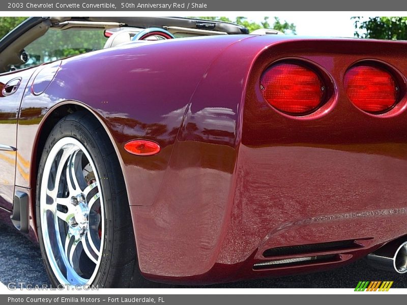 50th Anniversary Red / Shale 2003 Chevrolet Corvette Convertible