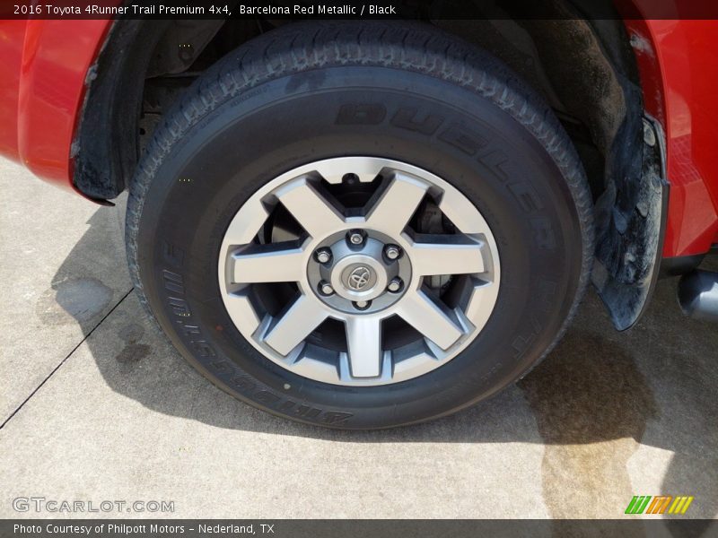 Barcelona Red Metallic / Black 2016 Toyota 4Runner Trail Premium 4x4
