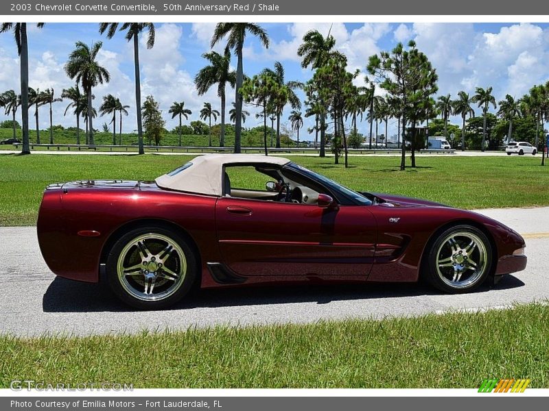 50th Anniversary Red / Shale 2003 Chevrolet Corvette Convertible