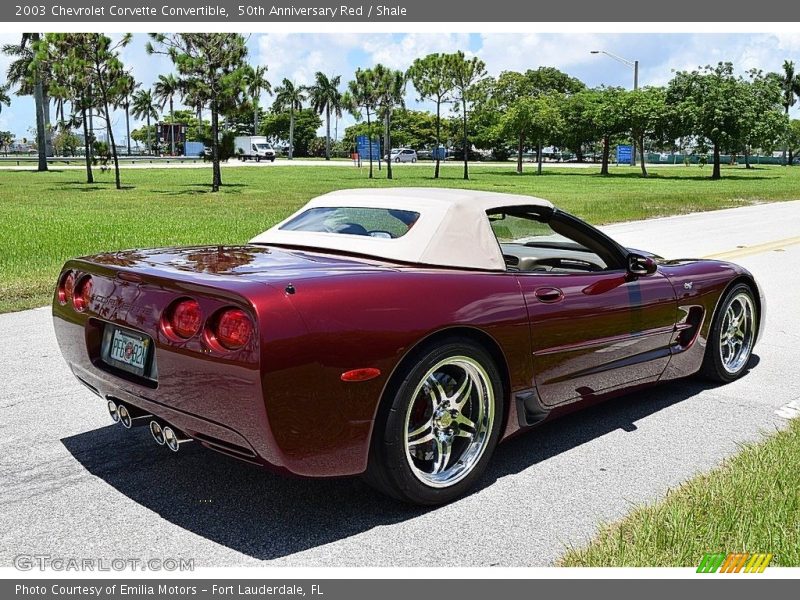 50th Anniversary Red / Shale 2003 Chevrolet Corvette Convertible