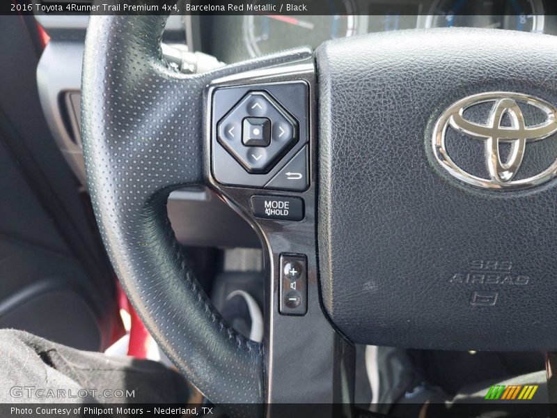 Barcelona Red Metallic / Black 2016 Toyota 4Runner Trail Premium 4x4