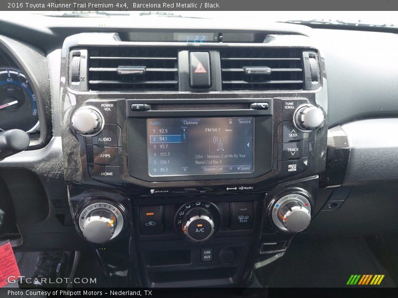 Barcelona Red Metallic / Black 2016 Toyota 4Runner Trail Premium 4x4