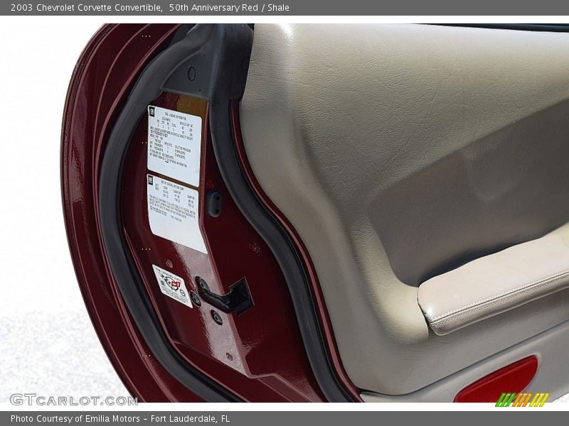 50th Anniversary Red / Shale 2003 Chevrolet Corvette Convertible