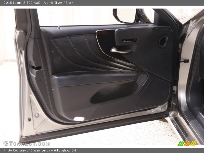 Atomic Silver / Black 2018 Lexus LS 500 AWD