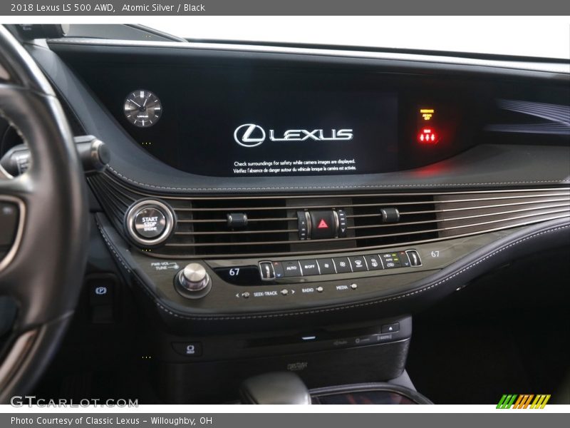 Atomic Silver / Black 2018 Lexus LS 500 AWD