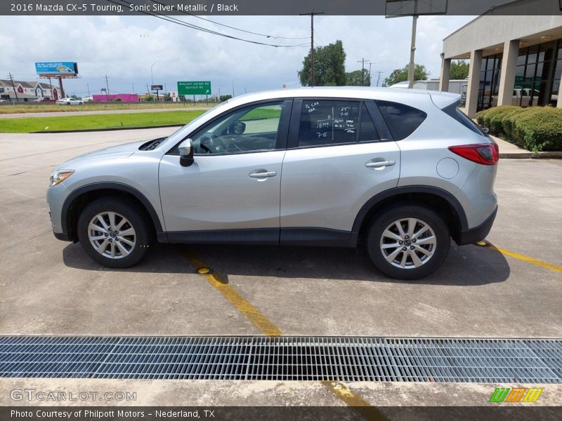 Sonic Silver Metallic / Black 2016 Mazda CX-5 Touring