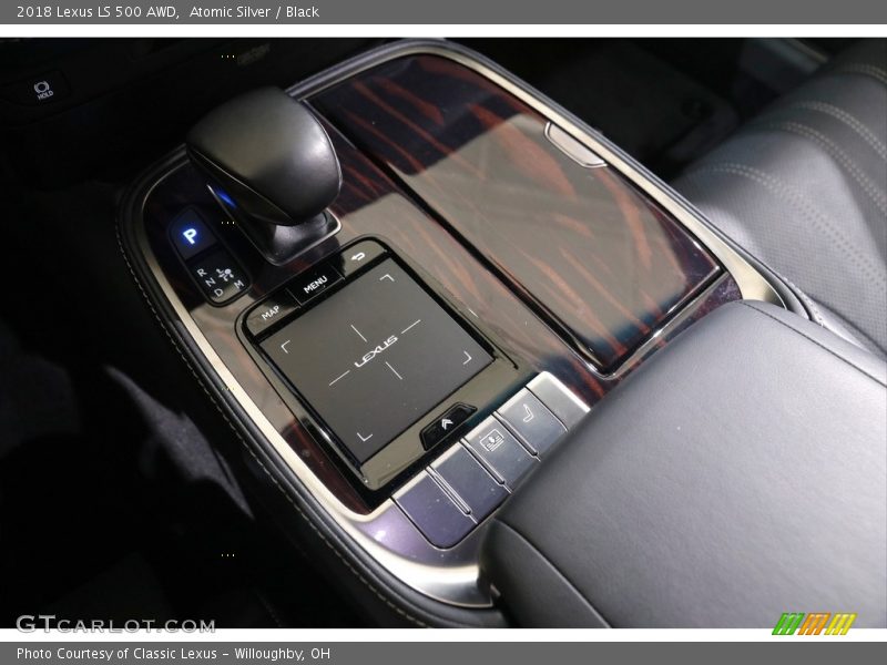 Atomic Silver / Black 2018 Lexus LS 500 AWD