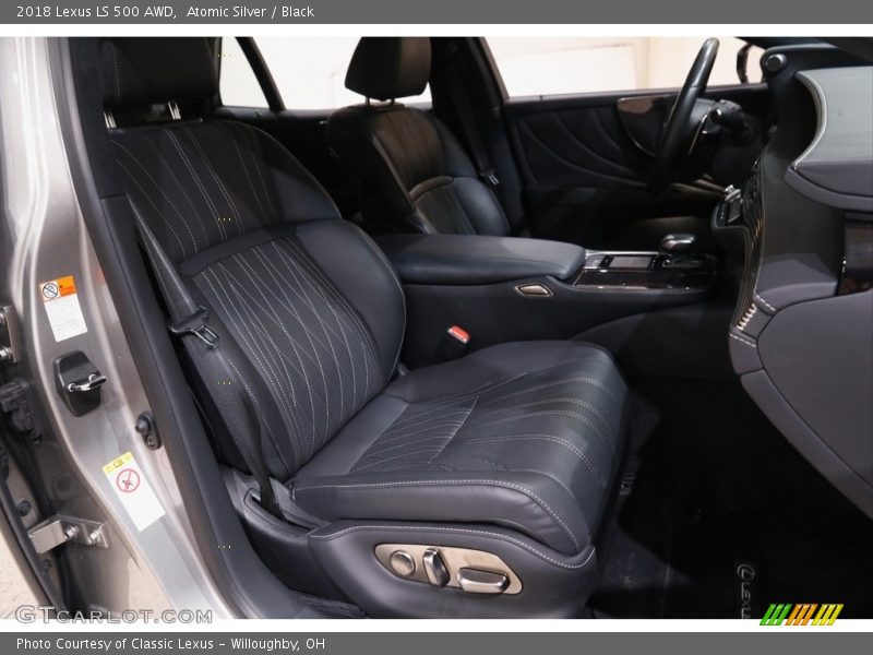 Atomic Silver / Black 2018 Lexus LS 500 AWD