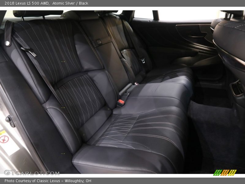 Atomic Silver / Black 2018 Lexus LS 500 AWD