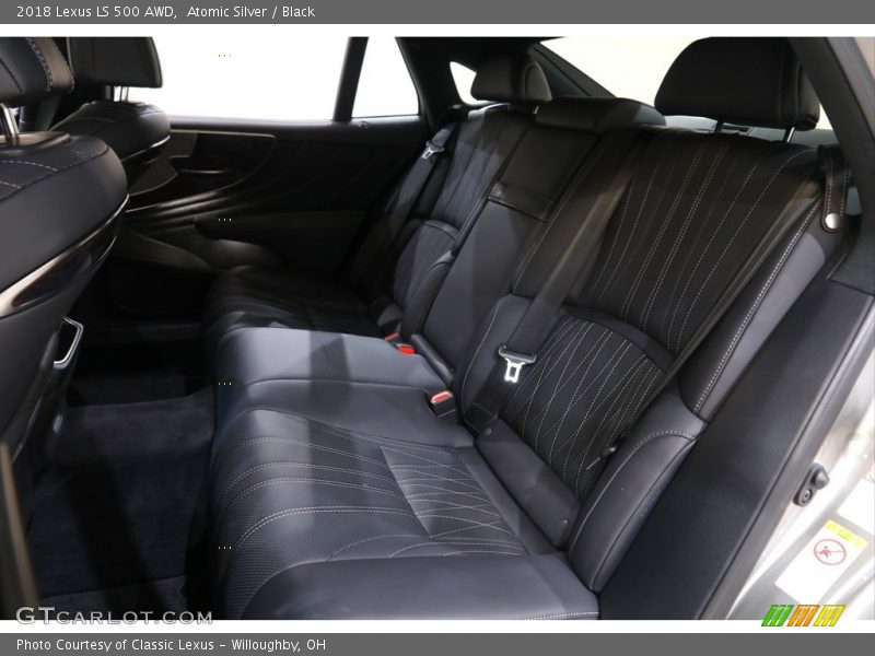 Atomic Silver / Black 2018 Lexus LS 500 AWD