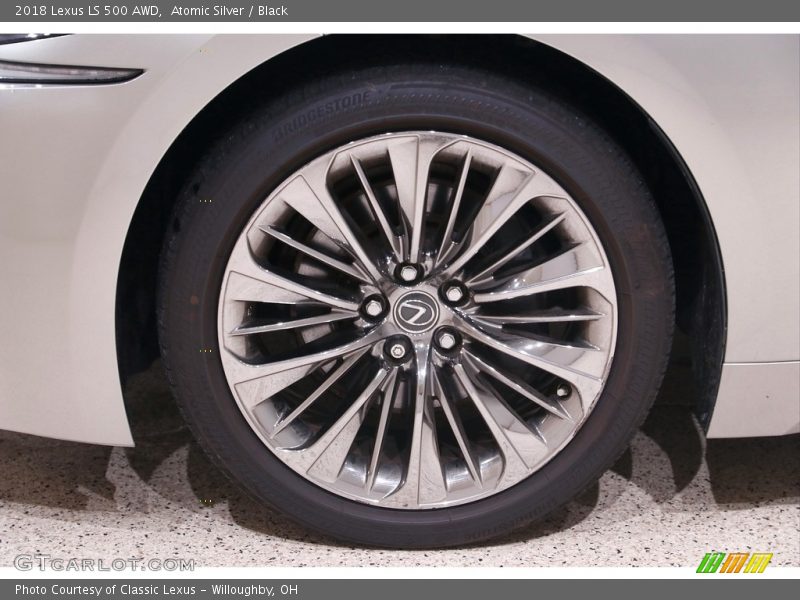 Atomic Silver / Black 2018 Lexus LS 500 AWD