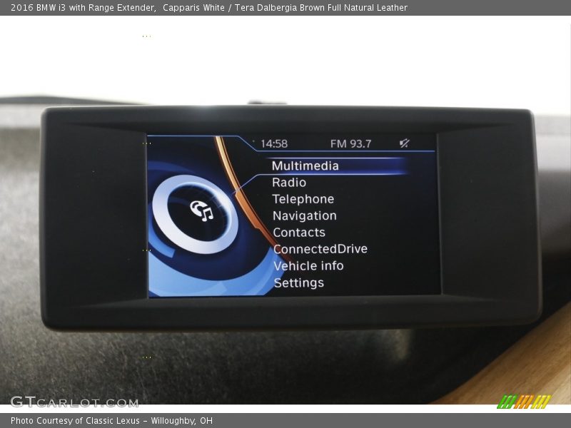 Capparis White / Tera Dalbergia Brown Full Natural Leather 2016 BMW i3 with Range Extender