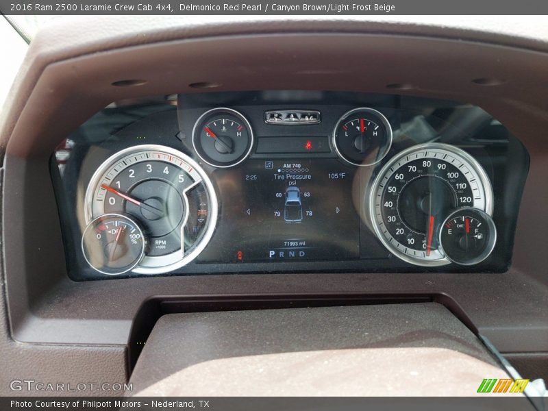  2016 2500 Laramie Crew Cab 4x4 Laramie Crew Cab 4x4 Gauges