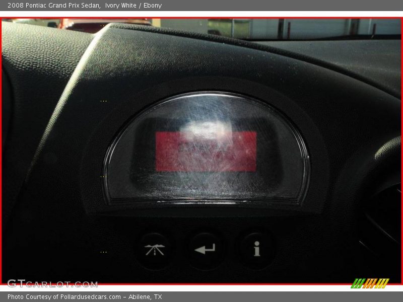 Ivory White / Ebony 2008 Pontiac Grand Prix Sedan
