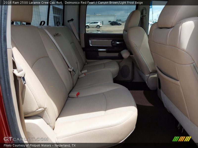 Rear Seat of 2016 2500 Laramie Crew Cab 4x4