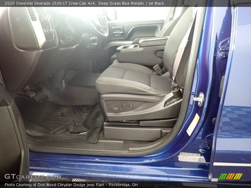 Deep Ocean Blue Metallic / Jet Black 2016 Chevrolet Silverado 1500 LT Crew Cab 4x4