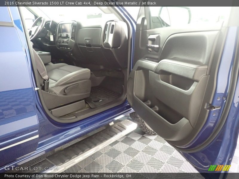 Deep Ocean Blue Metallic / Jet Black 2016 Chevrolet Silverado 1500 LT Crew Cab 4x4