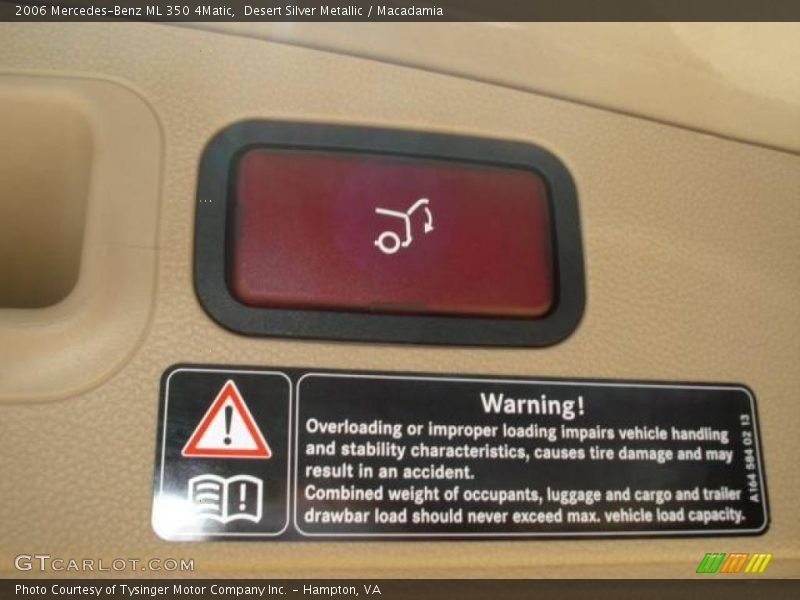 Desert Silver Metallic / Macadamia 2006 Mercedes-Benz ML 350 4Matic